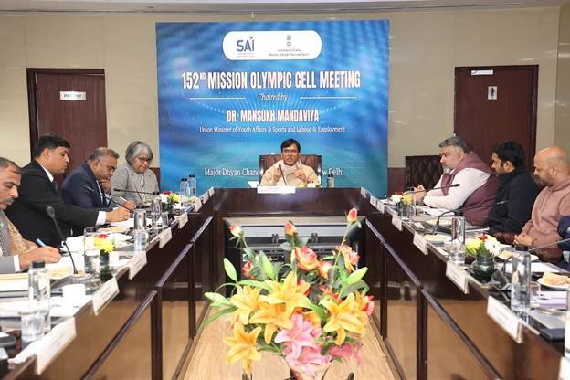 Union Minister Dr. Mansukh Mandaviya chairs 152nd MOC Meeting to Begin Preparations for LA 2028 Olympics